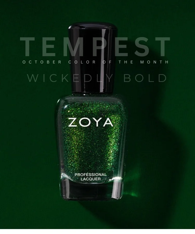 Tempest October Nail Polish Color of the Month - Green Nail Polish